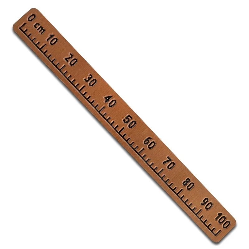 Premium 100cm Self-adhesive Fish Measuring Tool Deck Sail Boat Fishing Ruler Accessories for Sailboats Kayak Waterproof Gray