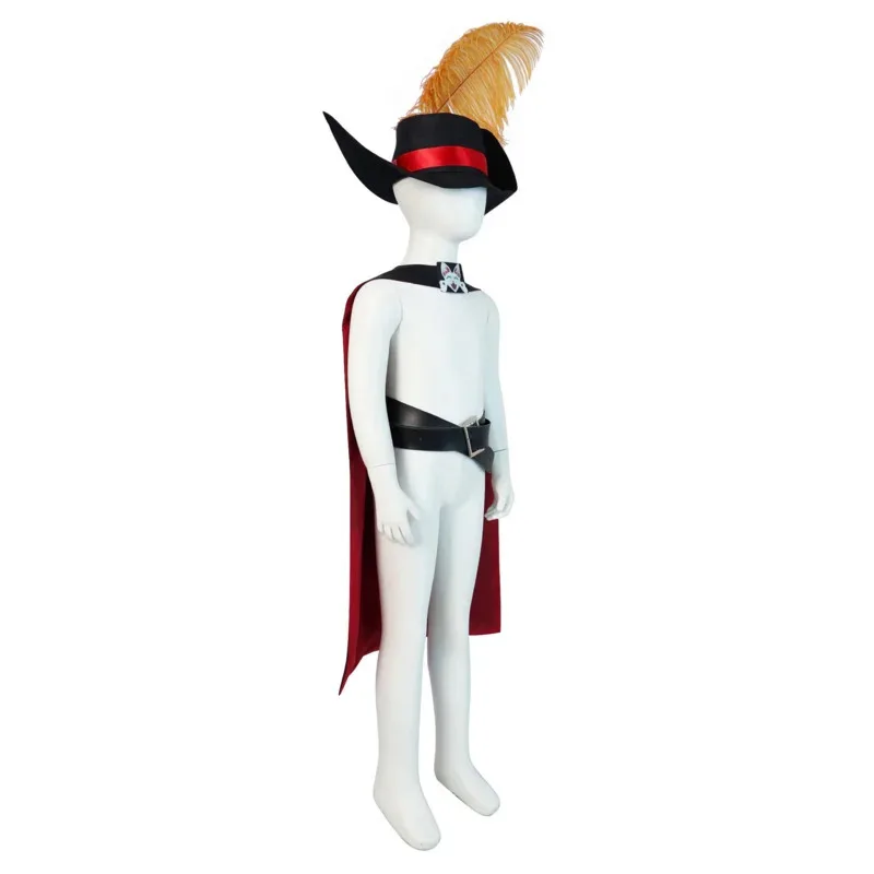 

2025 ♥ Новый кот в сапогах 2, такой же ролевой костюм в кино, мяч для макияжа на Хэллоуин, детская накидка для взрослых, веселый P ☆ ★