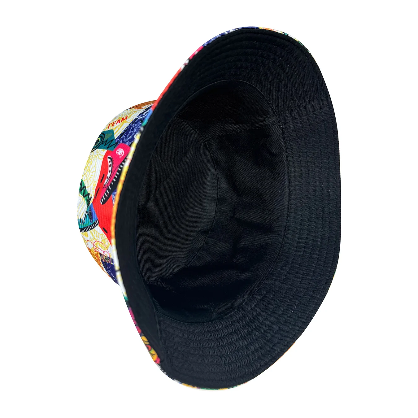 Street Graffiti Fisherman Hat, Reversible Sun Hat, Foldable Stylish Bucket Hat, Retro Punk Hip-Hop Style, All-Season Bucket Hat, Suitable for Outdoor Beach Travel and Party Adventures view 4