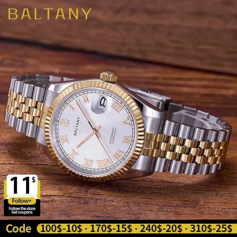 Baltany 39mm relojes de vestir para hombres S4094 10ATMWaterproof NH35 relojes automáticos de lujo hombre DJ homenaje relojes de pulsera mecánicos hombre