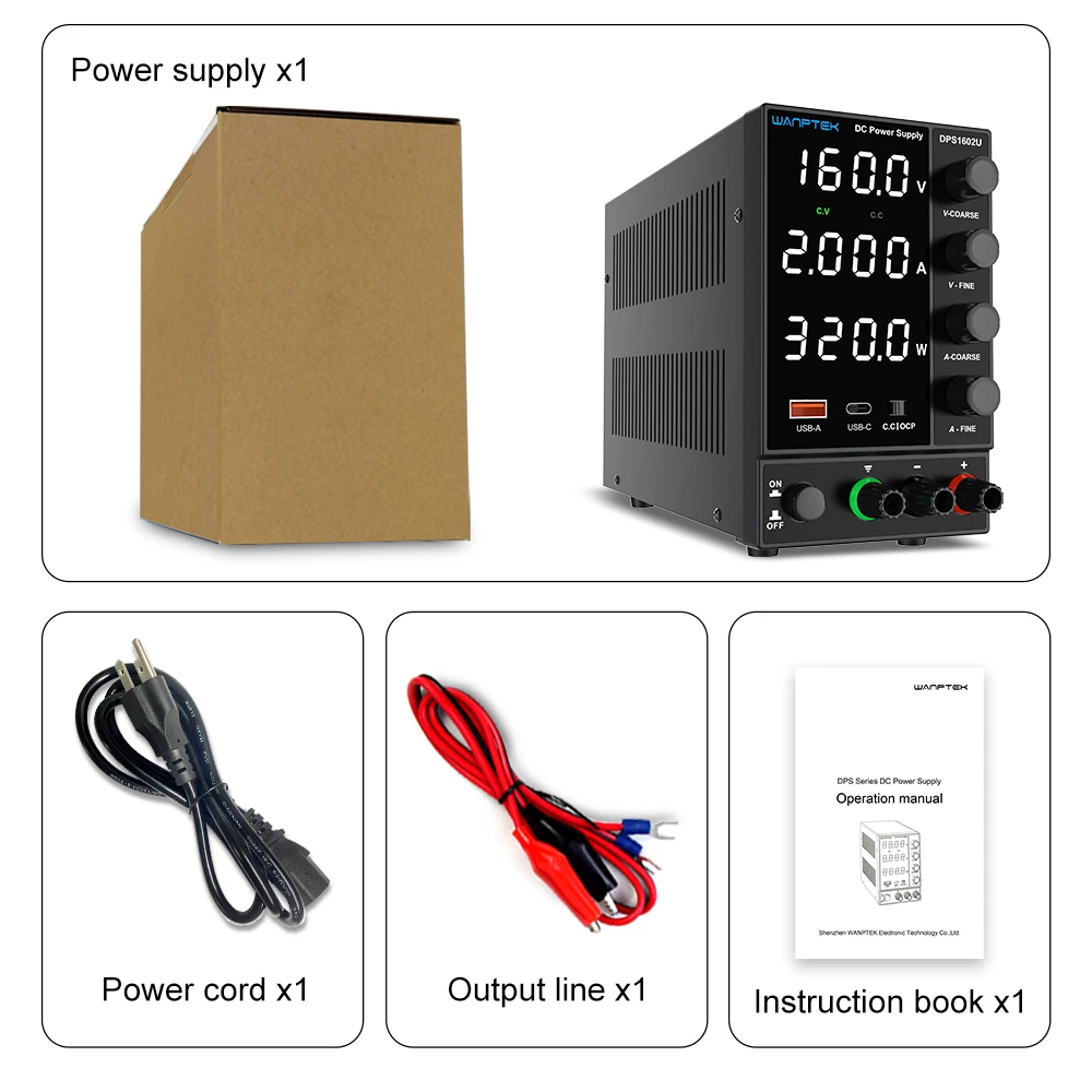 DPS1602U DC Power Supply Repair Kit 0-160V 0-2A 320W for Mobile Phone Electronic Repair Tool