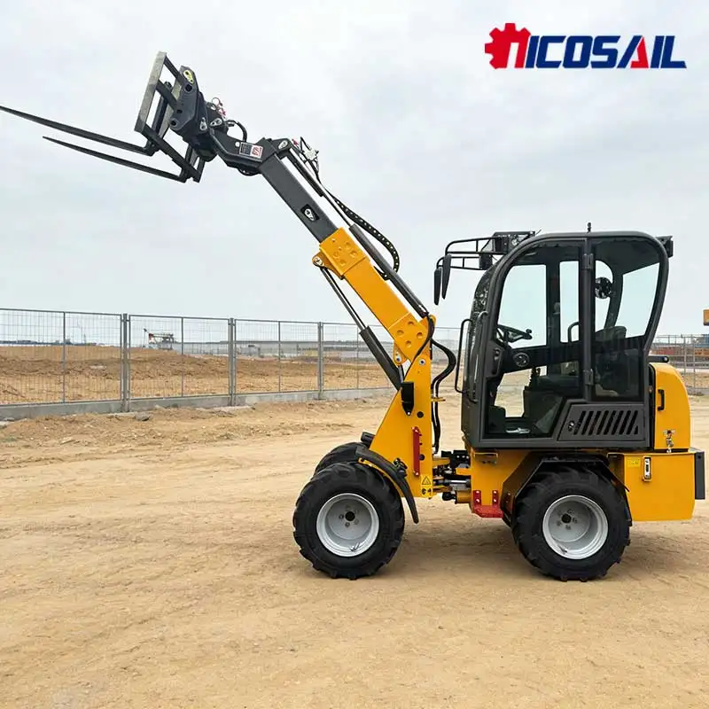 

Высококачественный компактный телескопический 4-колесный погрузчик KZL918, соответствующий стандартам CE, с высотой подъема ковша до 2825 мм