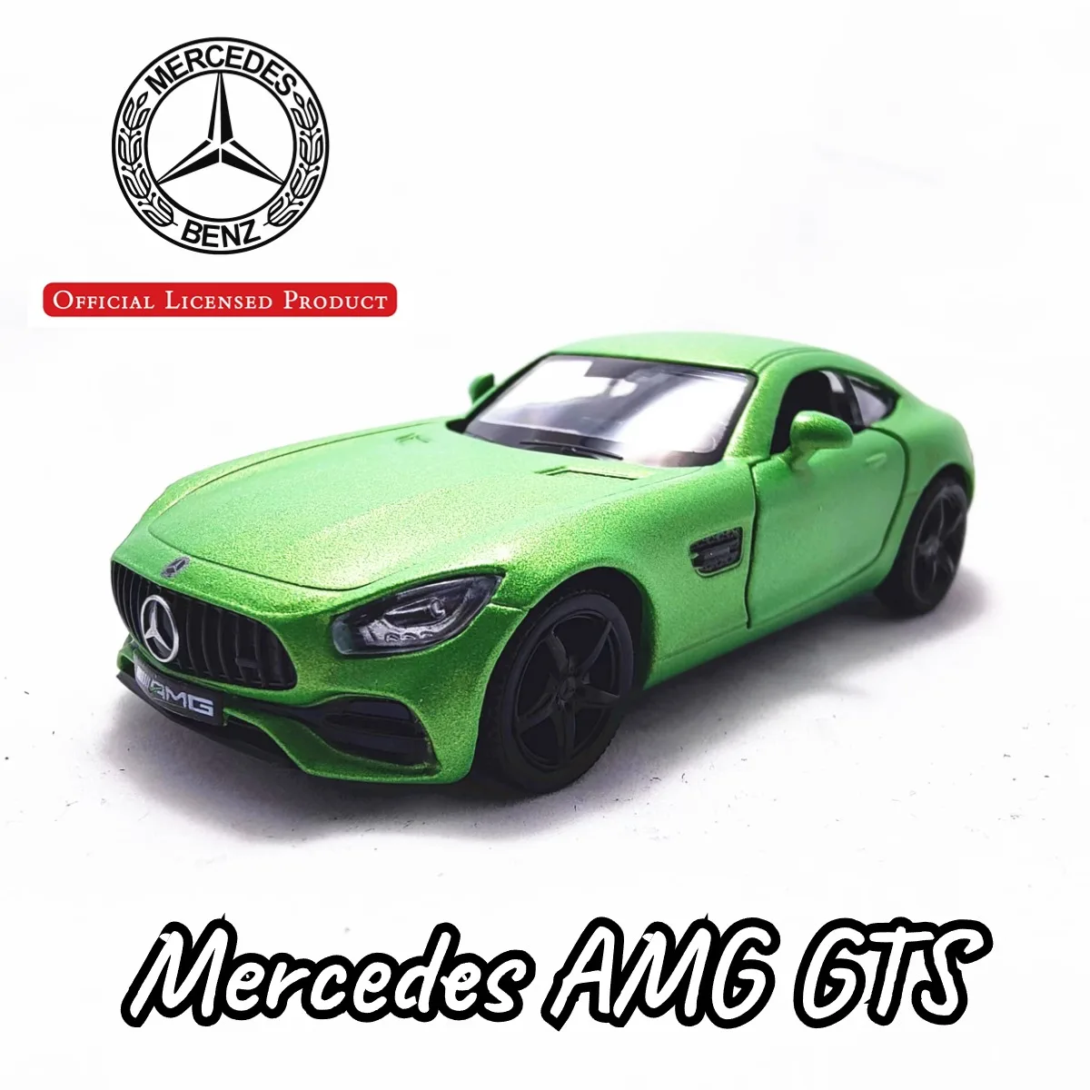 1:36 Car Model Mercedes AMG GTS Scale Metal Diecast Replica Home Office Miniature Art Vehicle Hobby Decoration Kid Boy Toy