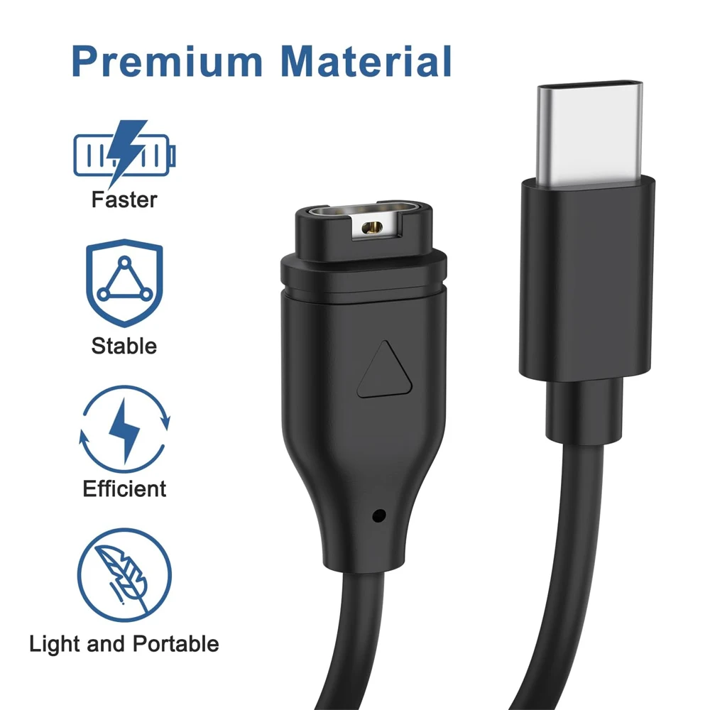 2 Pack Chargers for Fenix E/8/7/6/5 Series USB Charging Cable for Garmin Venu 3 3S/ Enduro 3/ Enduro 2/ Enduro/ EPIX PRO/ EPIX 2