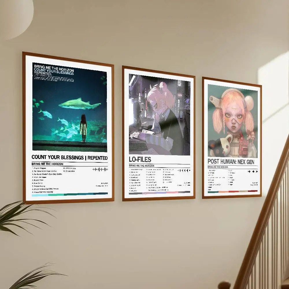 Brings Me The H-Horizons Poster Album Art Cover Songs Music Rap Wall Waterproof Paper Sticker For Living Room Home Decor