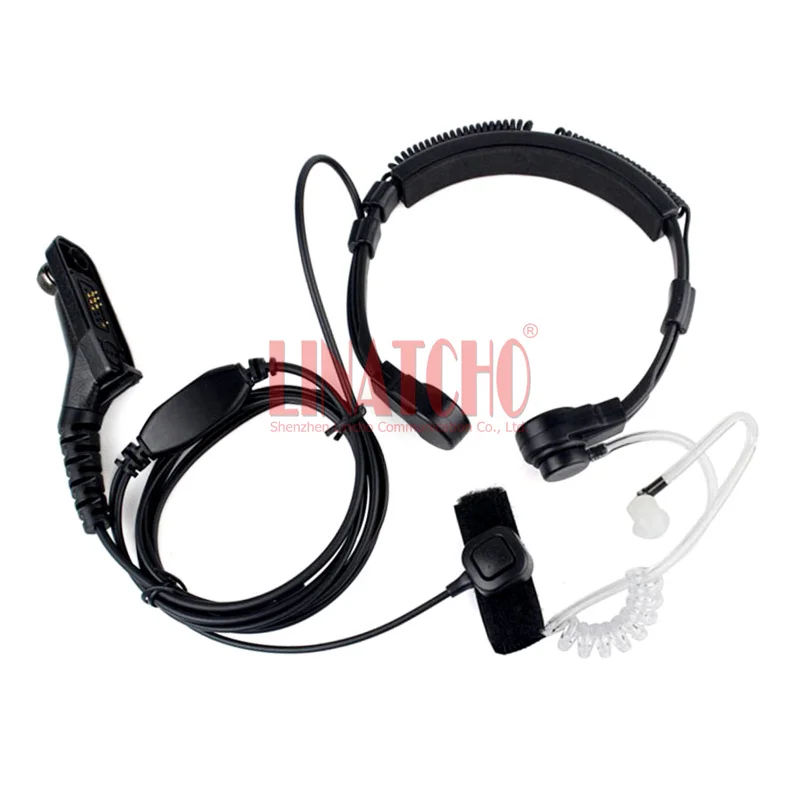 Earphone Headset Radio Mikrofon Tenggorokan Tugas Berat Dapat Disesuaikan XIR P8260 8268 P8200 P8208
