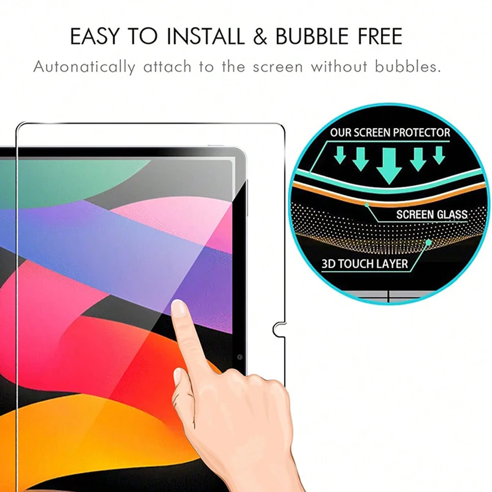 For Redmi 2 Xiaomi Pad 6 5 Pro 6s Pro 12.4 Screen Protector Tempered Glass For MiPad 5/6/7 Pro Redmi Pad SE 11 Film Accessories