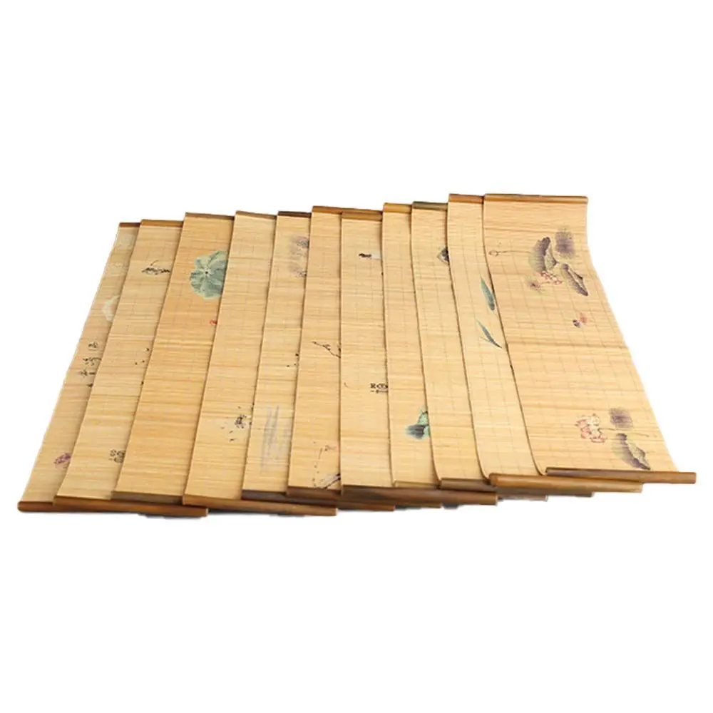 Creative Handmade Bamboo Tea Mats Placemat Table Mat Chinese National Tea Ceremony Decor Crafts Waterproof Table Runner