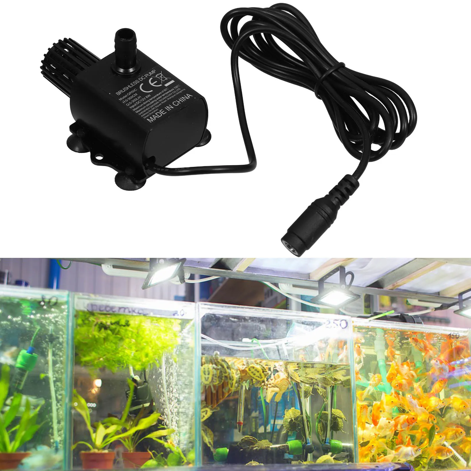 

Mini Brushless Dc Water Pump Compact Submersible Fountain Aquarium Circulating Pump Quiet Stable Flow for Fish Tank Pond