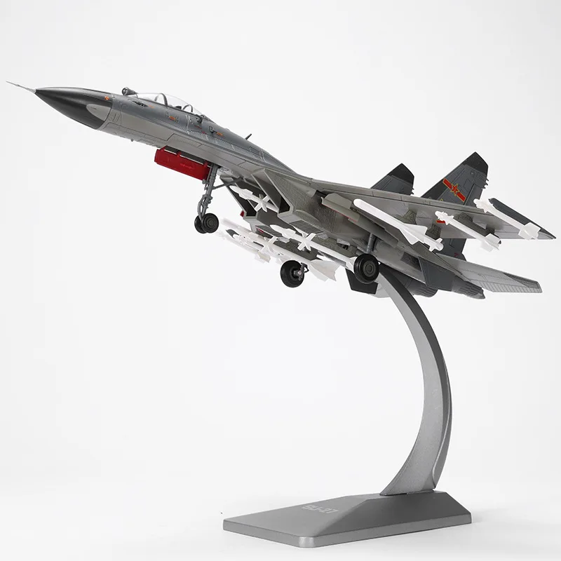 1: 48 Su 27 Heavy Fighter Model Alloy Simulation Military Aircraft Model Gift Collection Decoration with Bottom