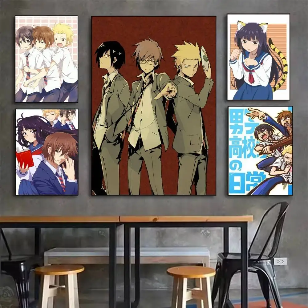 

Daily Lives of high school boys Anime Poster Waterproof HD Art Wall Decal Self-Adhesive Print