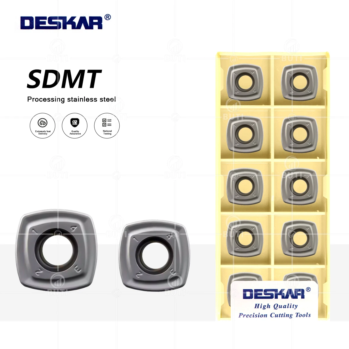 

DESKAR SDMT120512 SDMT150512 PH LF6018 100% оригинальные фрезерные токарные инструменты Токарный станок с ЧПУ Режущие твердосплавные вставки для нержавеющей стали