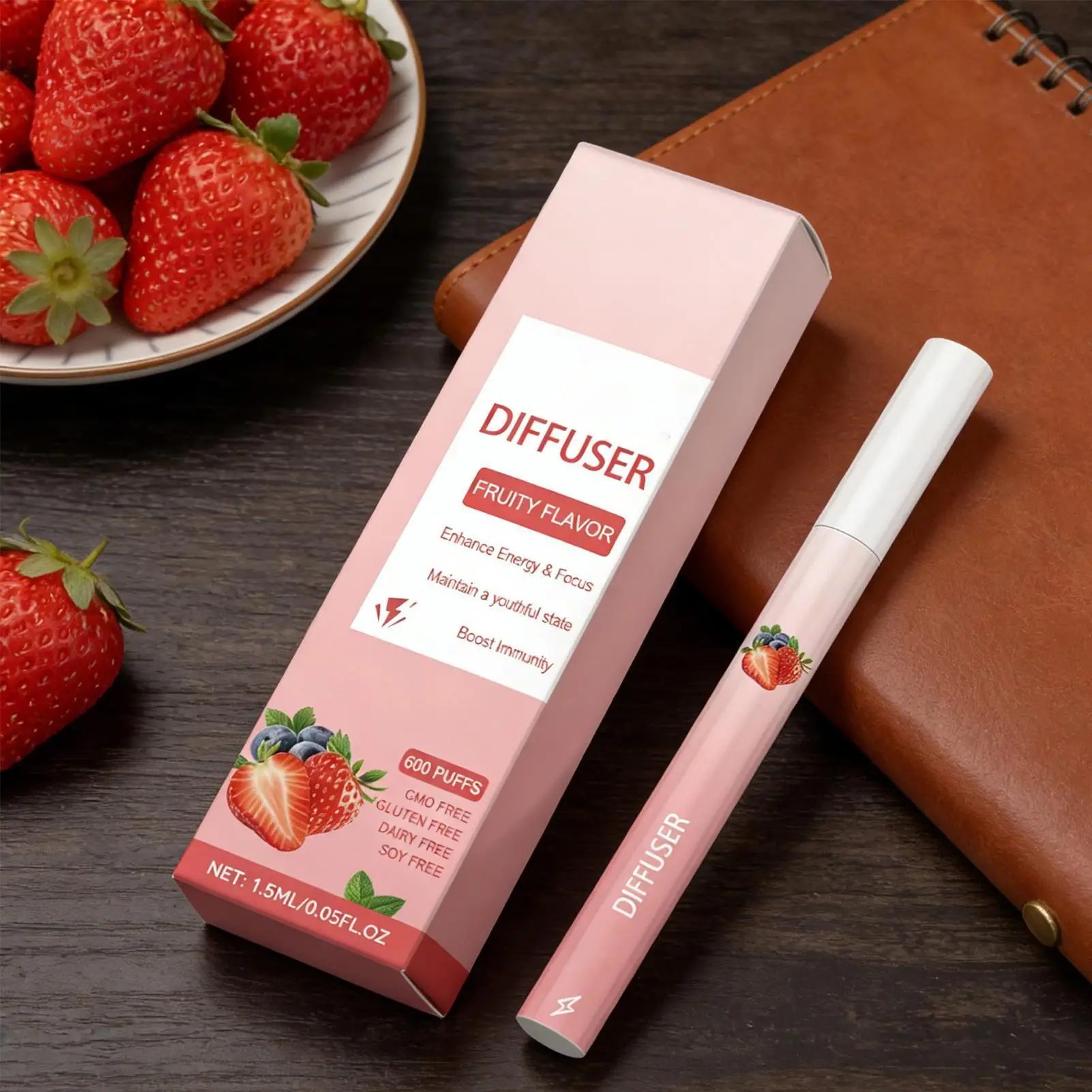 15 ML Diffuser Pen Energy Boost Cleansing Personal Care Products Refreshing Fruit Care Sticks For Men Women Daily Morning Work
