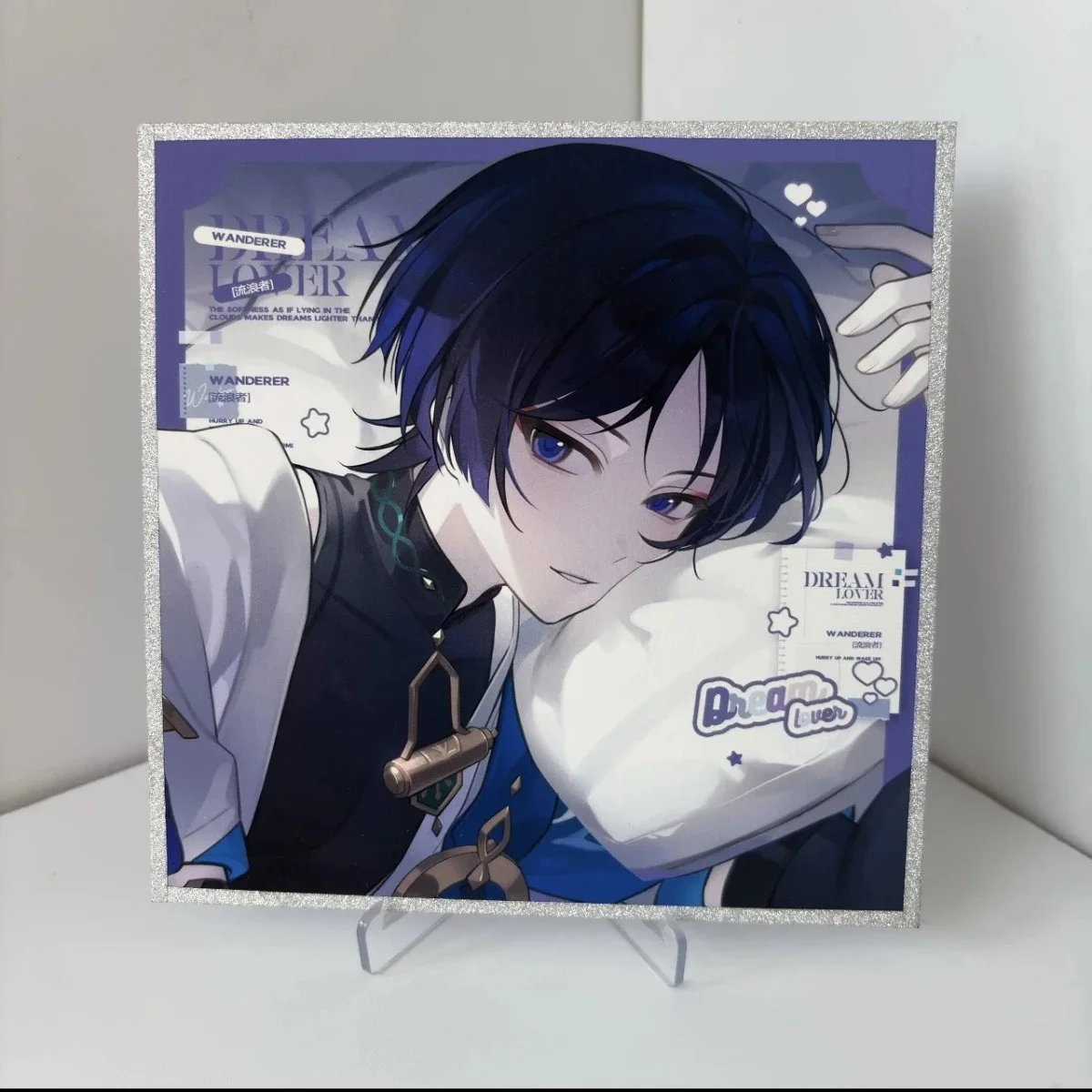 Genshin Impact 시리즈 스카이머 Vagrants는 수제 색종이 기장 선물 애니메이션 고급 장식품을 만들었습니다.