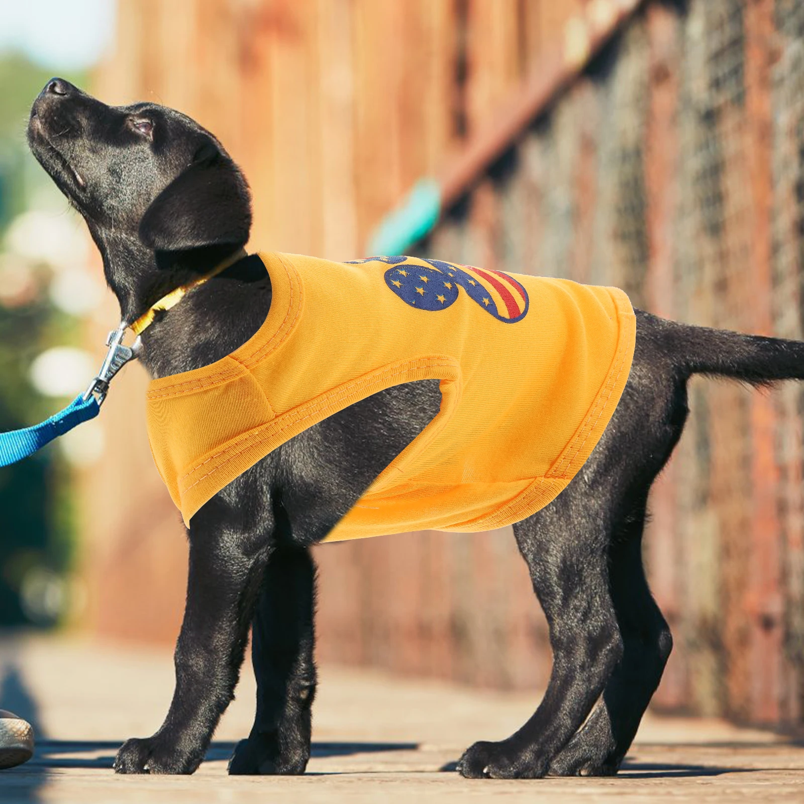 

Flag Printed Dog Shirt Shirts Dogs Cooling Vest Clothes Outfits Summer for Pets Clothing