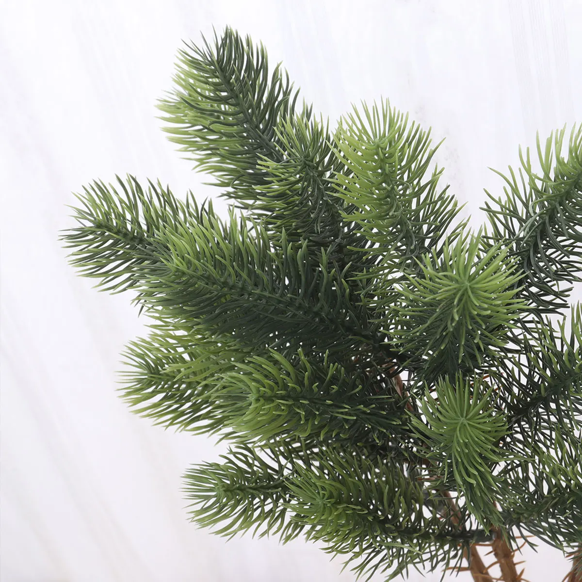 

3 Pcs Small Leaves for Crafts Holiday Planter Decorations Realistic Pine Branches Faux Greenery Artificial Evergreen Vase