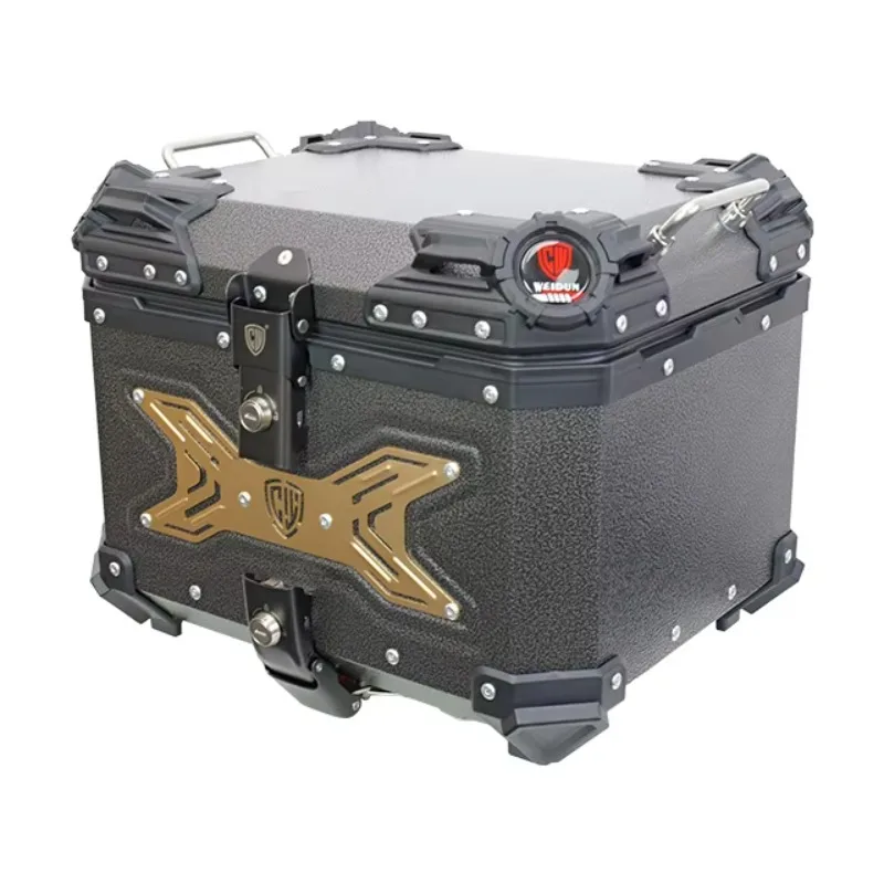 

STLF Universal Quick Release Top Box for Motorcycling Waterproof Rear Scooter Tail Accessories Alloy Bag for Motorcycling Luggag