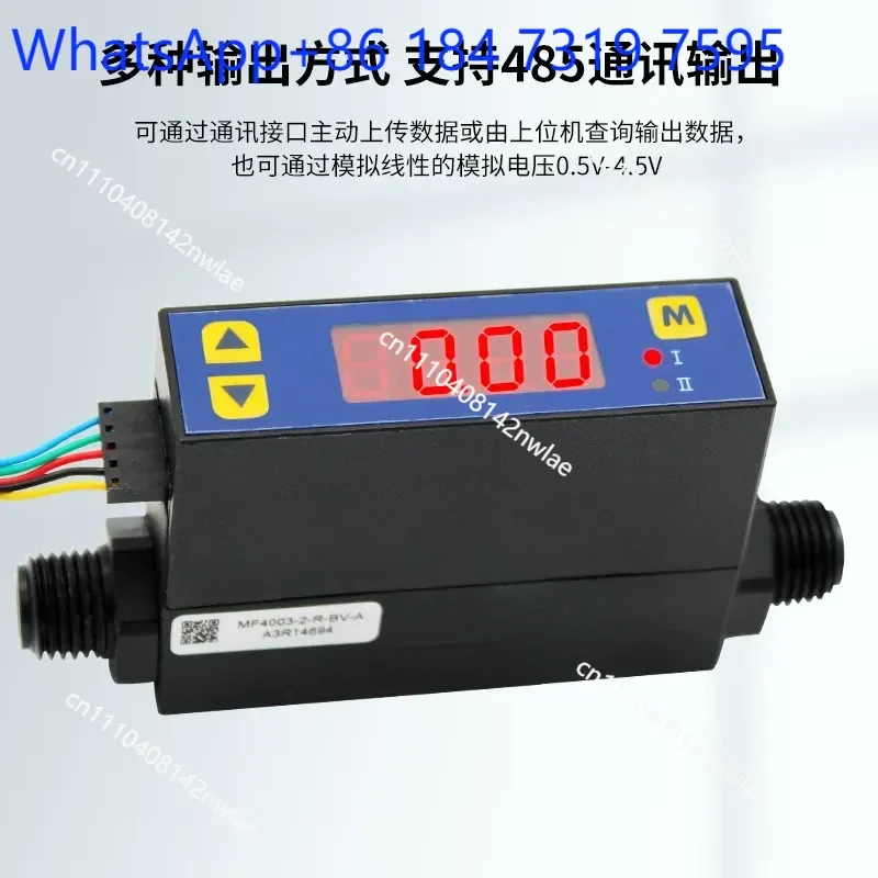MF4003 MF4008 Micro Digital Gas Mass Flowmeter for Nitrogen Compressed Air Oxygen Argon CO2