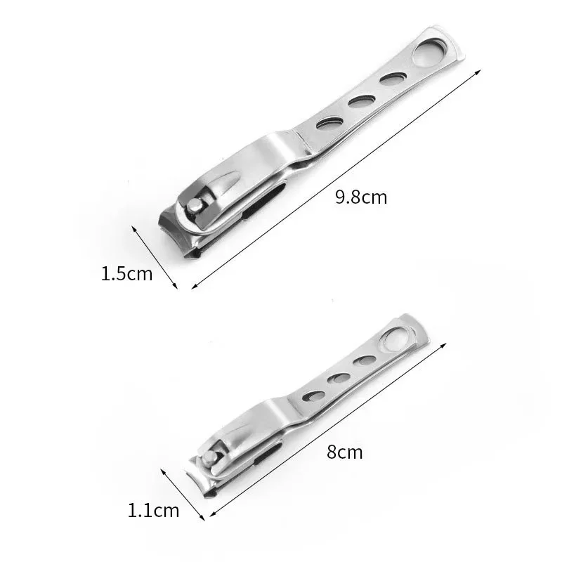 1 pair 360° Rotating Nail Clippers Stainless Steel Fingernail & Toenail Trimmer Rotary Nail Cutter Head Manicure Tool