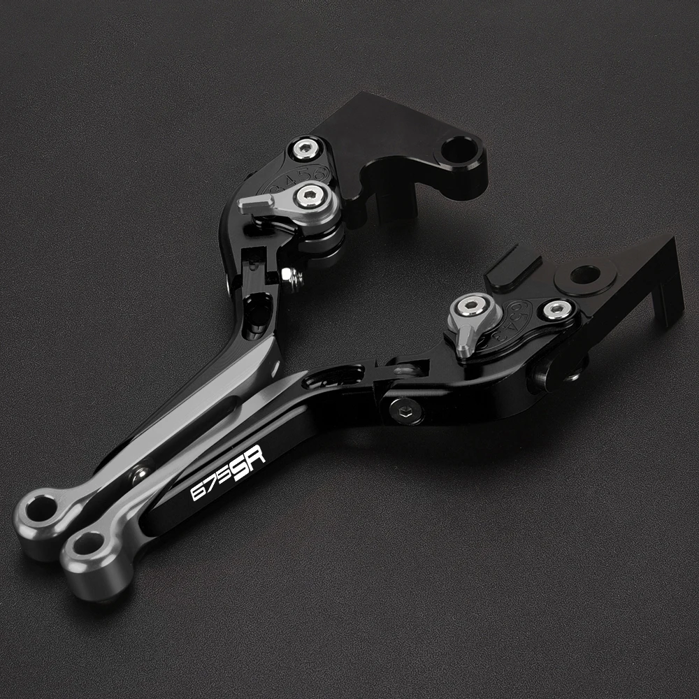 ل CFMOTO CF MOTO 675SR 675 SR 2024 2025 2026 اكسسوارات دراجة نارية مخلب رافعة الفرامل رافعة قابل للتعديل للطي مقبض العتلات #4