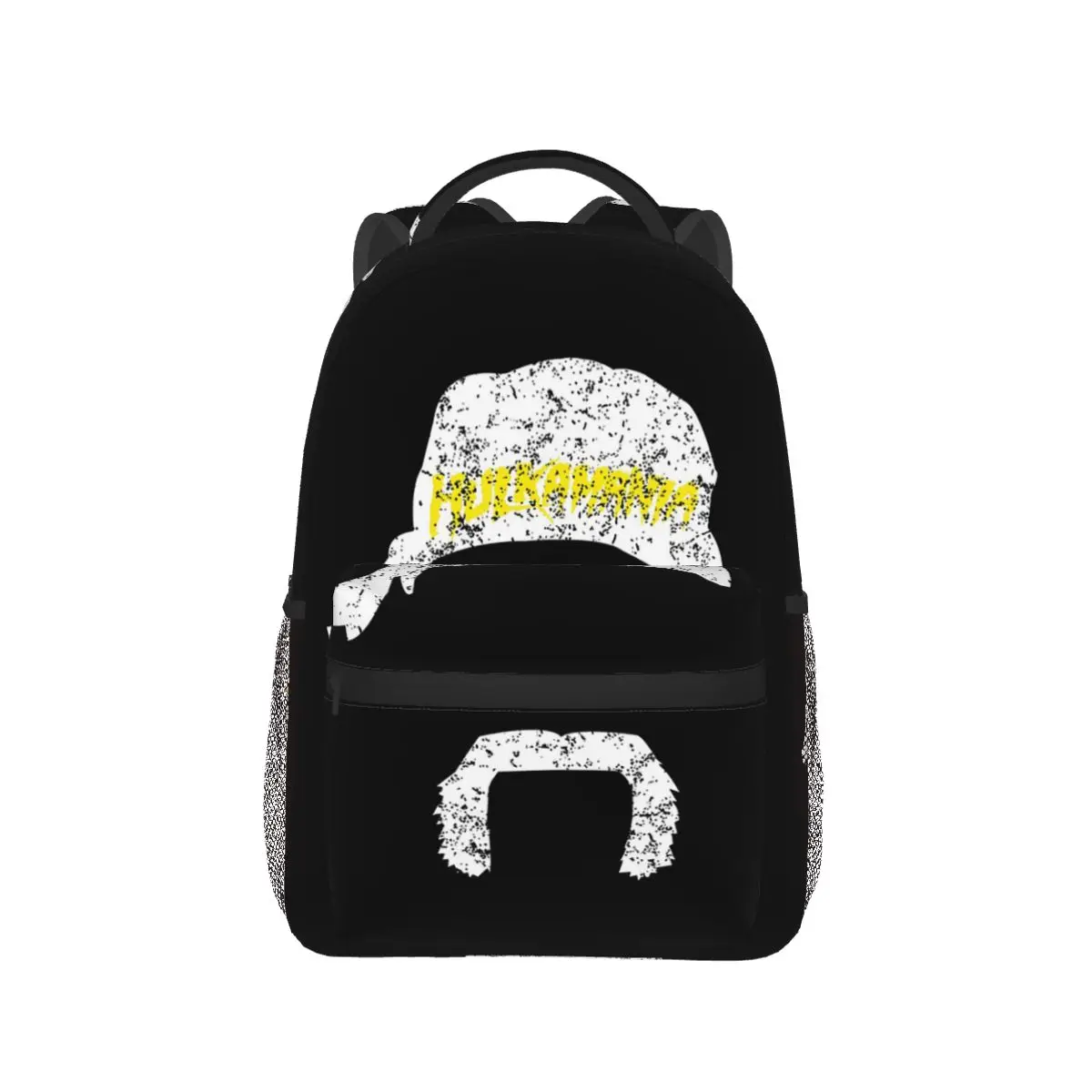 Distressed Yellow Lettering Style Energy Student Backpack School Bag Hiking Travel Daypack Fashion Bookbag Shoulder Bags