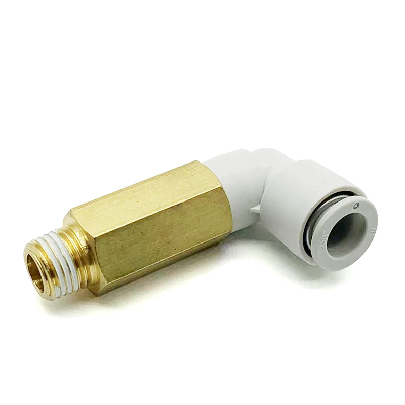 SMC type external thread lengthened bend through L type connector KJW/KQ2W04-01/M5 6-02 8-03 10-04S