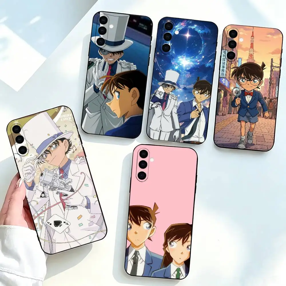 Detective-e Conan-n Phone Case For Samsung Galaxy A73,A72,A71,A70,A53,A52,A51,Soft Silicone Black Cover