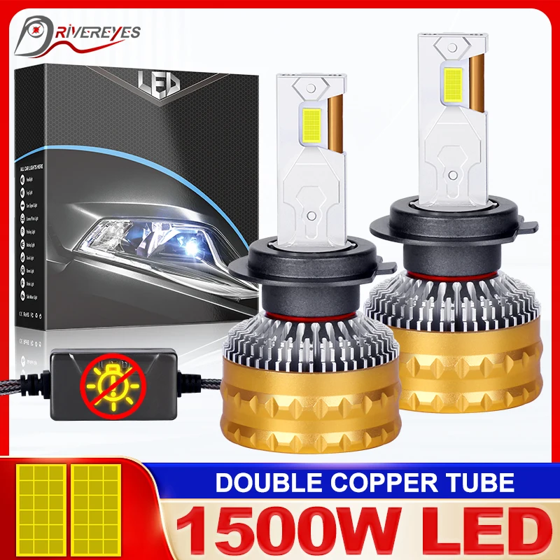 

H4 Led 9570 CSP Dembaliyes High Power H1 H11 H7 9005 9006 9012 Турбо Лампа Двойная Медная H8 H9 Трубки Рассеивание тепла Противотуманная фара 12 В