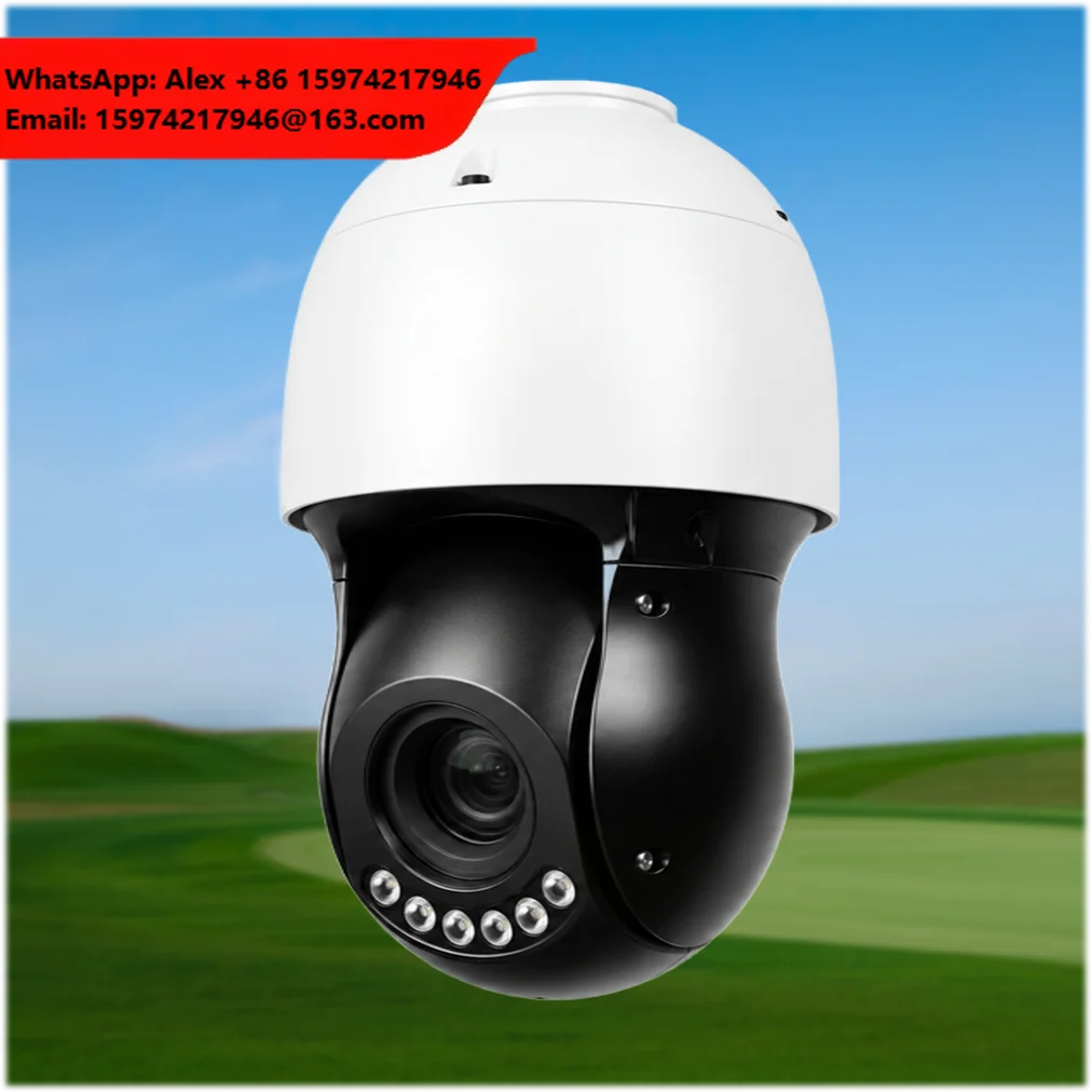 Professional PTZ Camera 30X Optical Zoom Pan Tilt IP Camera Outdoor Night Vision Starlight AI Detection H.265 PoE