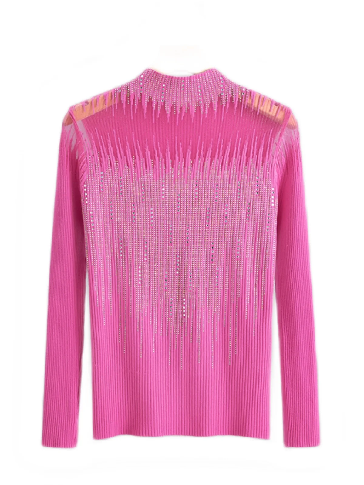 

Ele кружевной вязаный свитер женский Long Sve f с высоким воротником осень Faion Me Top Base irt внутренняя одежда верхняя одежда