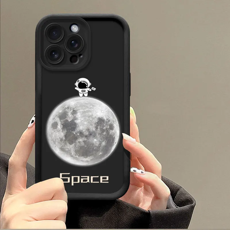 ل انفينيكس الساخن 50 برو زائد 50i 40i 30i NFC 30 اللعب NFC الساخن 40 50 برو حافظة سيليكون رائد الفضاء جراب هاتف للصدمات الغطاء الخلفي