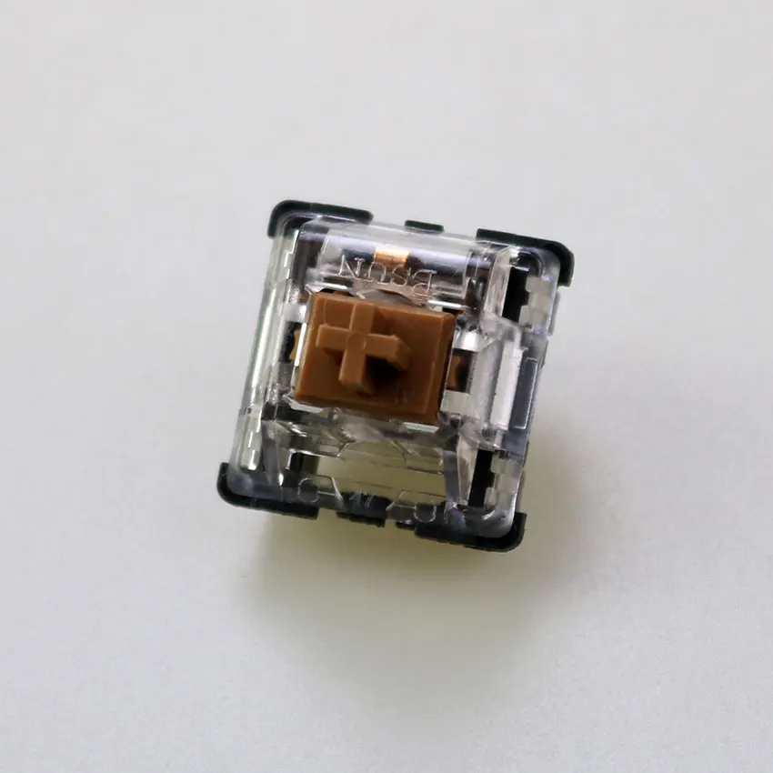 10PCS mechanical keyboard, button switch, micro movement, transparent luminous button, positioning column, 2 pin shaft body