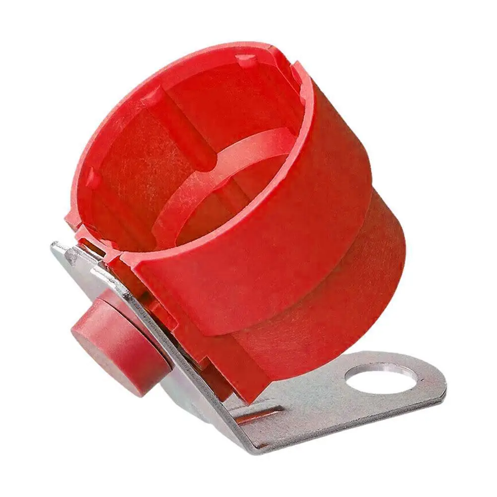 Red Round Parking Cover Trailer Plug Holder ABS Accessory Bracket Fixed Trailer Connector For 7 /13 Pin Trailer Plugs