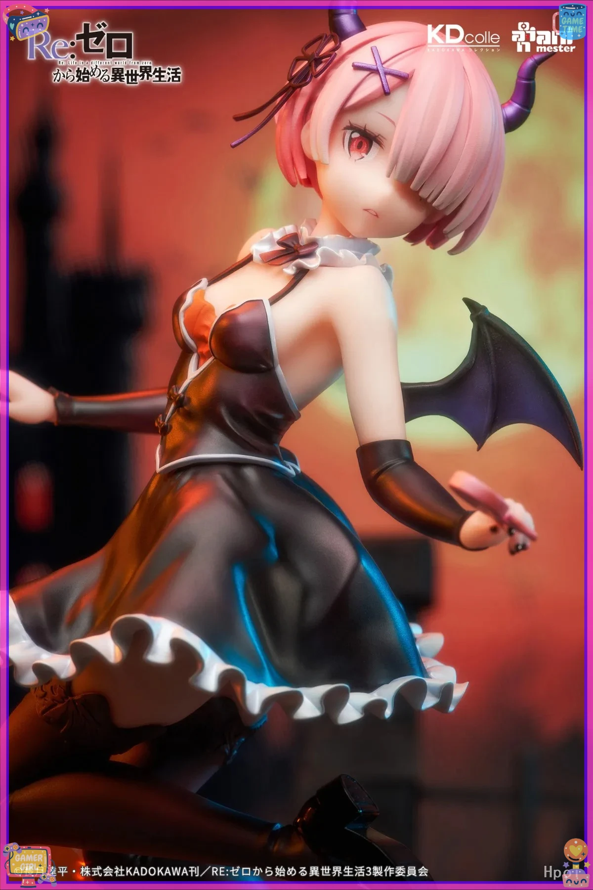 

В наличии AniMester 1/7 25 см Re Zero Starting Life in Another World RAM Phantom Night Wizard Ver Фигурка Игрушка