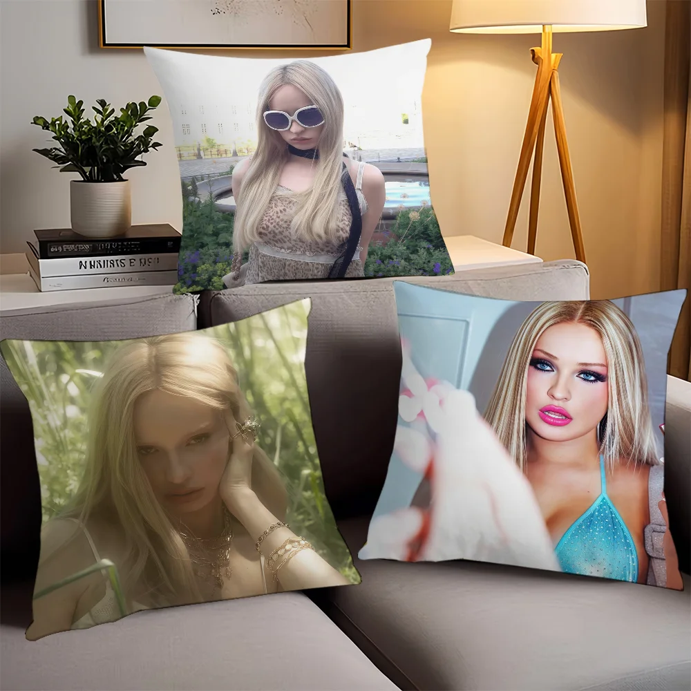 German singer K-Kim P-Petras  Pillow Case Office Cushions Suitable For Sofa Car Bedroom Decorative Cushion Cover