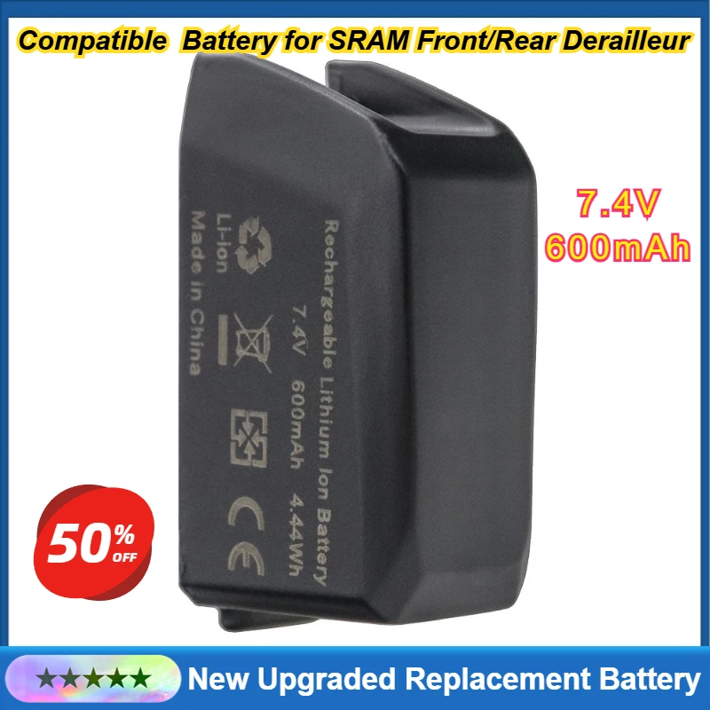 

600mAh 7.4V Replacement Battery for SRAM Etap Force XX1 X01 GX AXS Wireless Electronic Variable Speed Batteries