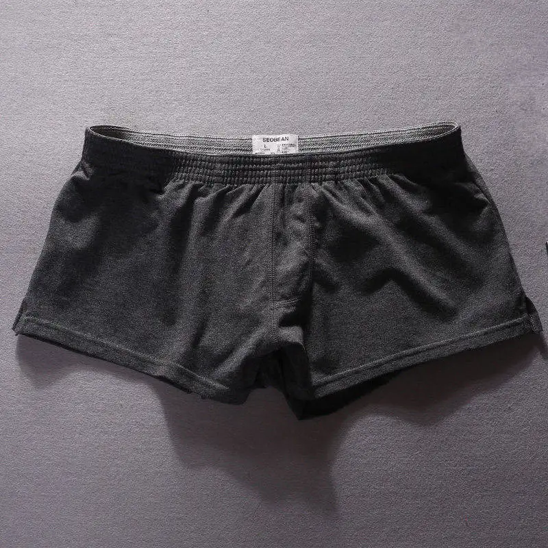 Baumwoll-Fitness-Shorts für Herren, Laufshorts, Sportshorts für Zuhause, Yoga, Workout, Training, Sommer, atmungsaktiv, locker, Unterwäsche, Herren-Boxershorts, Seobean – Detail 5