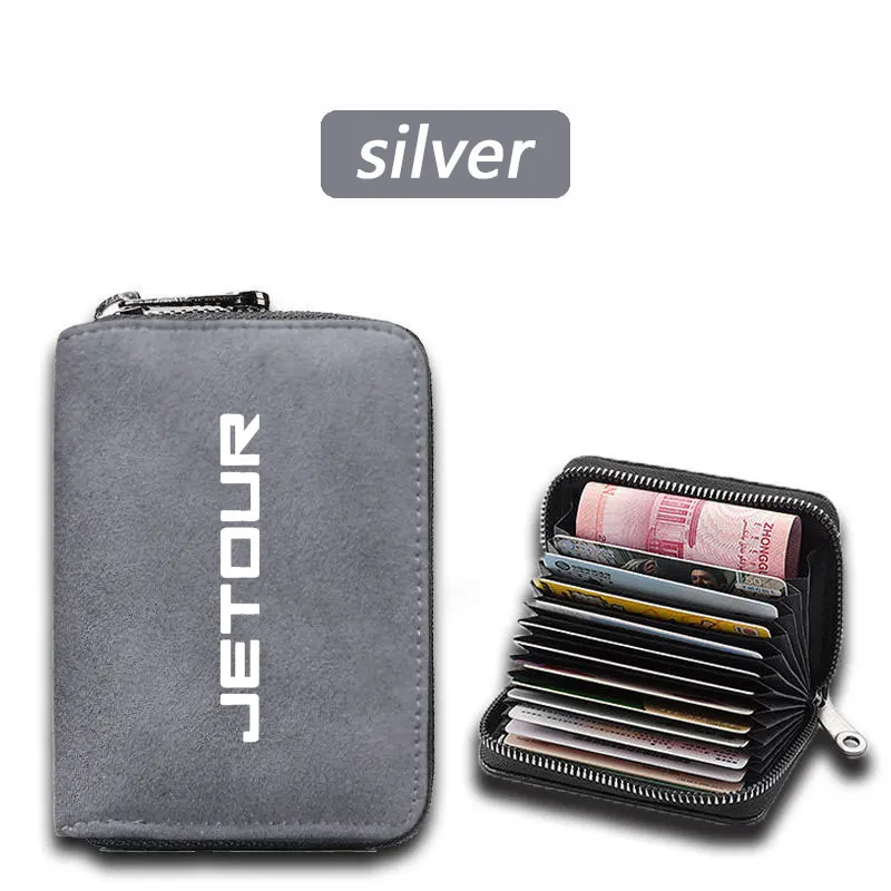 Car Driving license Zipper card sleeve Storage thin bag convenient Wallet clip for Chery Jetour X70 X70SM X90 X95 Accessories