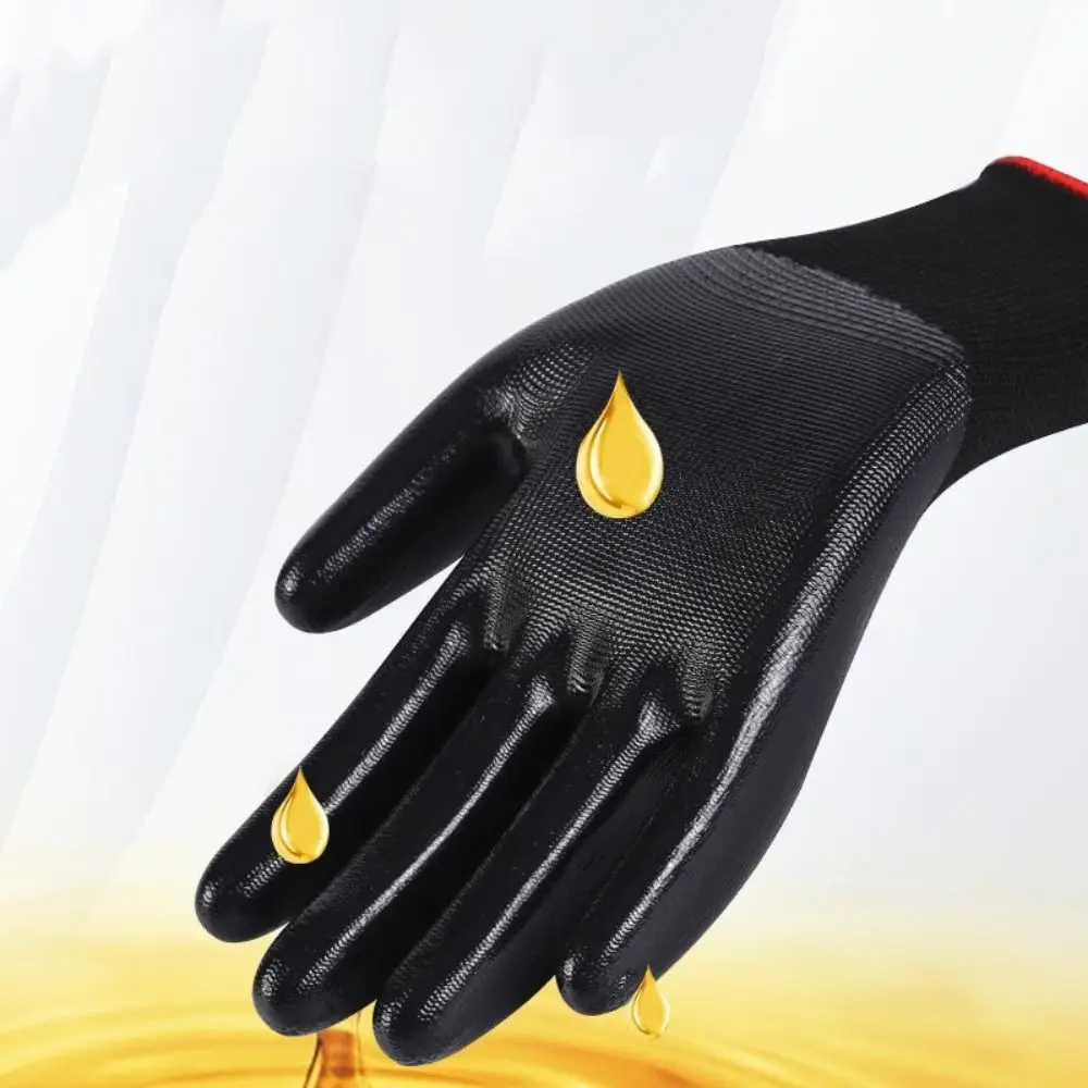 

12pairs Breathable Safety Work Gloves Flexible Durable PU Coated Gloves Excellent Grip Corrosion-Resistant Seamless Knit Gloves
