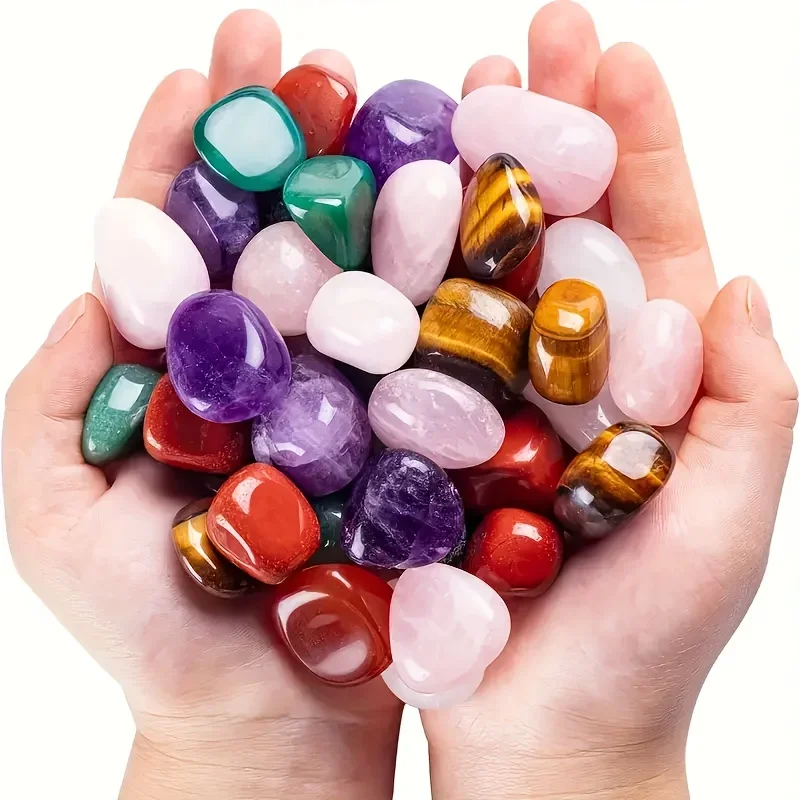 500g Natural Tumbled Stones Healing Crystals Reiki Quartz Gems Gravel Mineral Specimen Aquarium Garden Home Decor