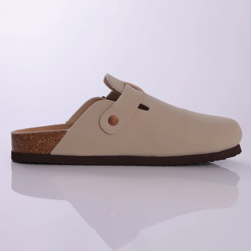 Shevalues Wildleder-Clogs für Damen und Herren, Sommer-Kork-Mules, Weiche Fußbett-Sandalen mit Fußgewölbestütze, Neue Freizeitmode, Echte Clogs – Detail 28