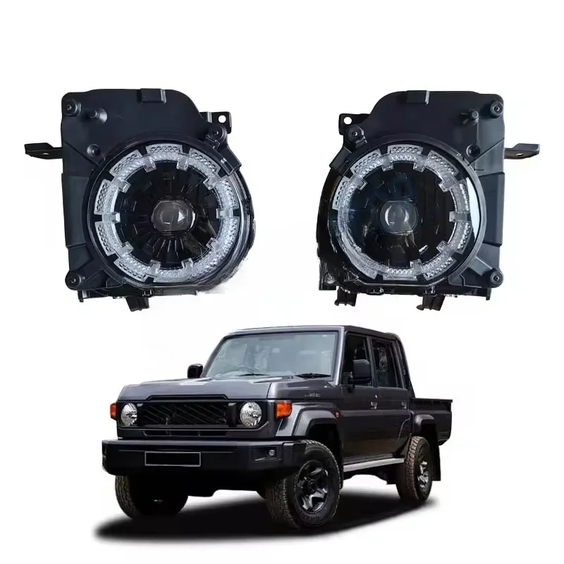 

LED Car Headlights FOR Land Cruiser 2014 LC76 LC78 LC79 LC71