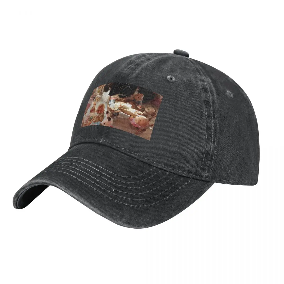 Kitty Comes for High Tea Cowboy Hat Custom Cap Ball Cap Hat Beach For Girls Men's