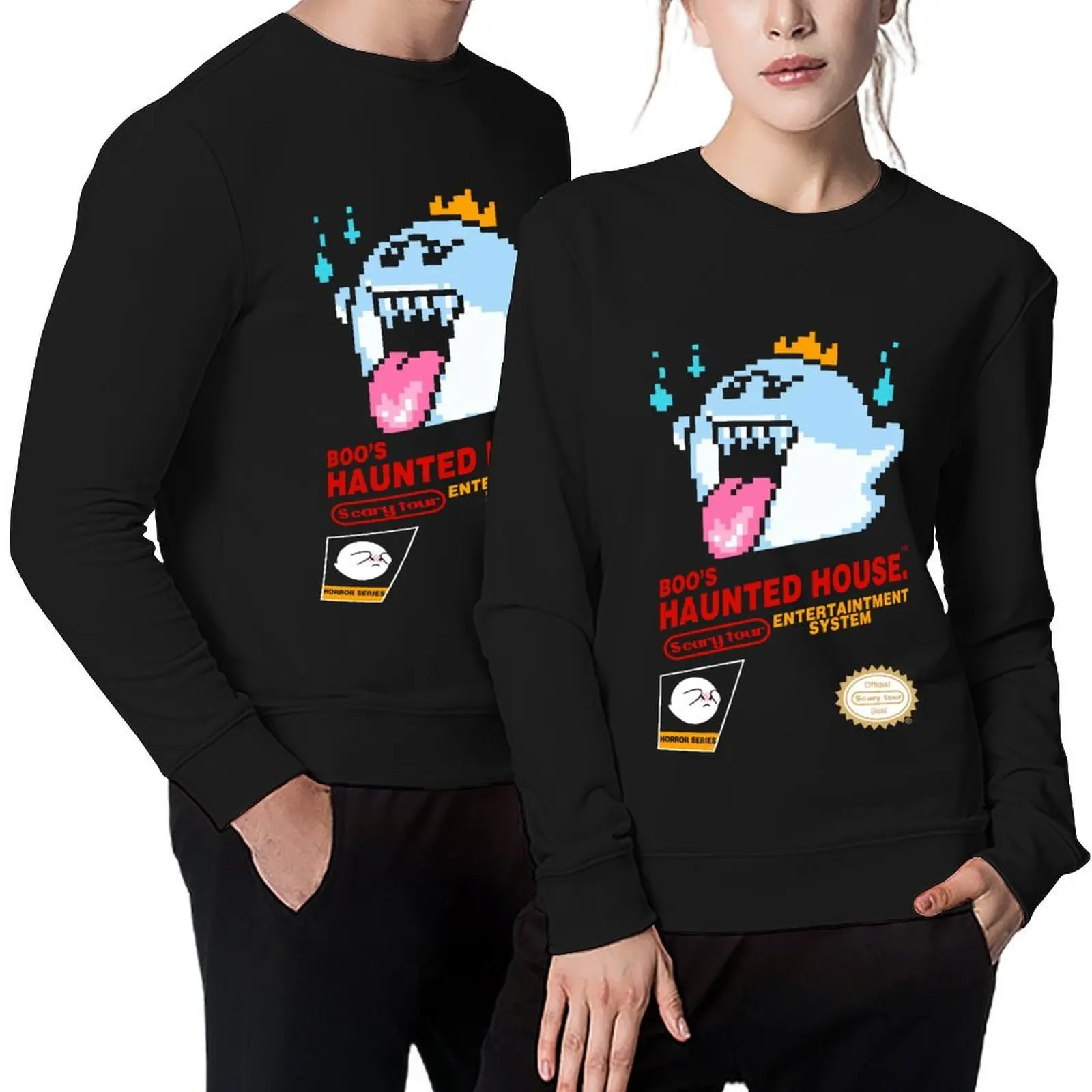 

Boos haunted house Pullover korean autumn clothes korean style clothes men's coat men's sweat-shirt set hoody