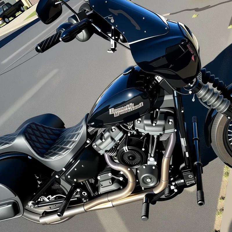 Suitable for Harley Soft Tail Heir Street Fighter ST Edition Fluffy, Fat Boy Modified Accessories Front and rear bumpers 18-24