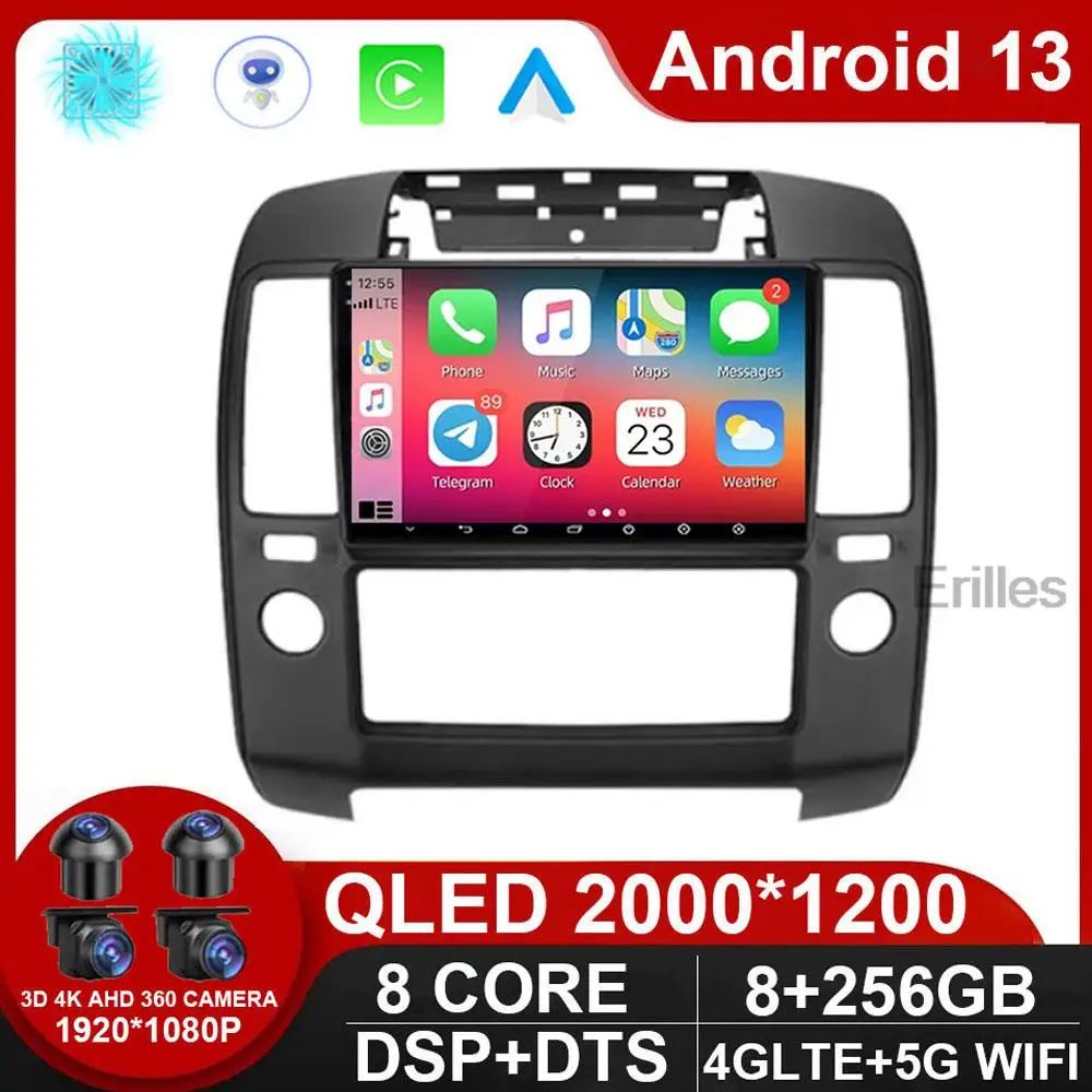 

Android 13 Car Radio For Nissan Navara 3 D40 2004 - 2010 Multimedia Player GPS Navigation Carplay No 2DIN Tape Recorder NO DVD