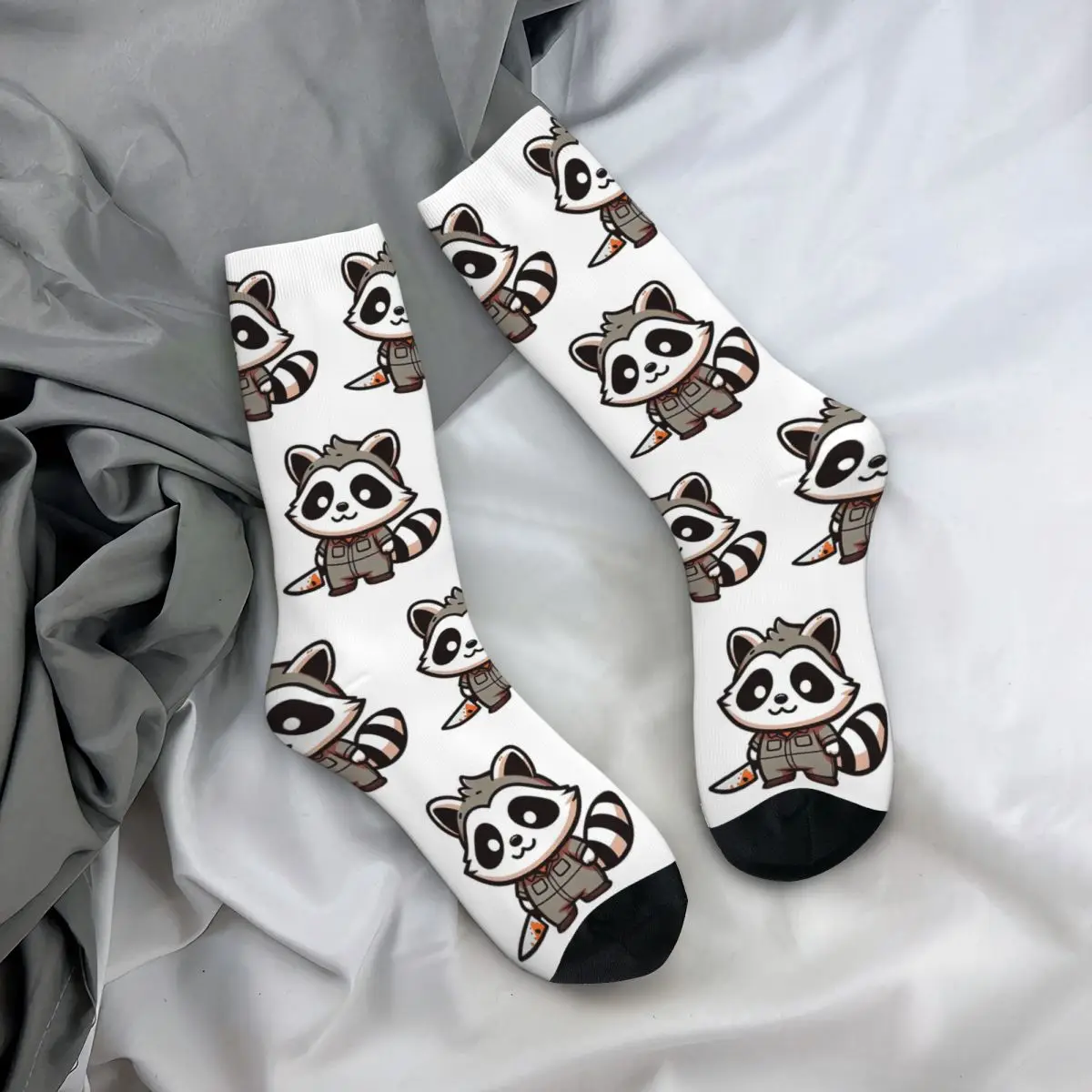 Michael Myers Raccoon Men Women Socks Outdoor Novelty Spring Summer Autumn Winter Stockings Gift