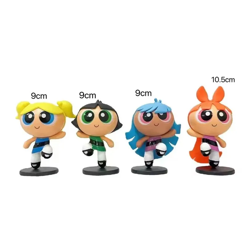 4style the Powerpuff girls blossom bubbles buttercup Childhood animationmodel anime action figure 9cm toys