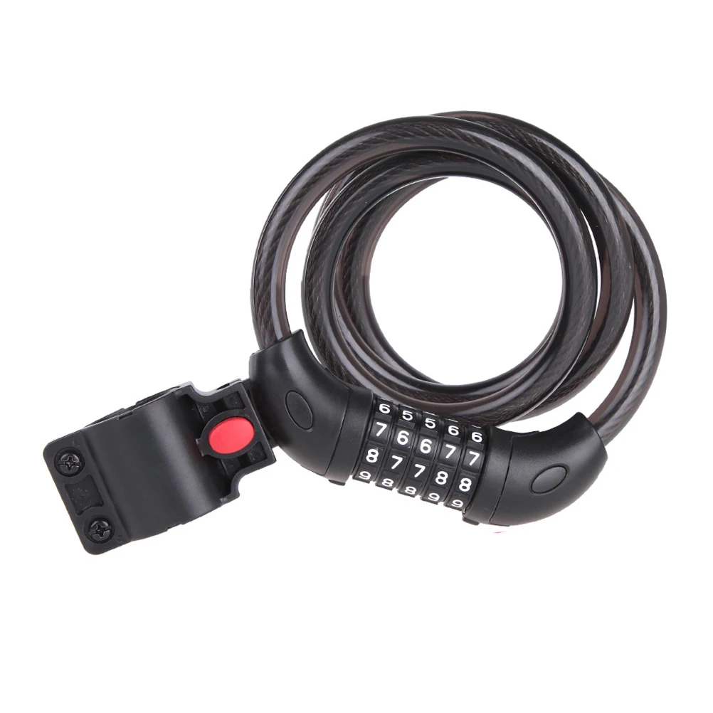 

Bicycle Combination 5 Digit 120Cm Heavy Duty Cable Lock For Bike Motorcycle Scooter Durable Security Cable Lock