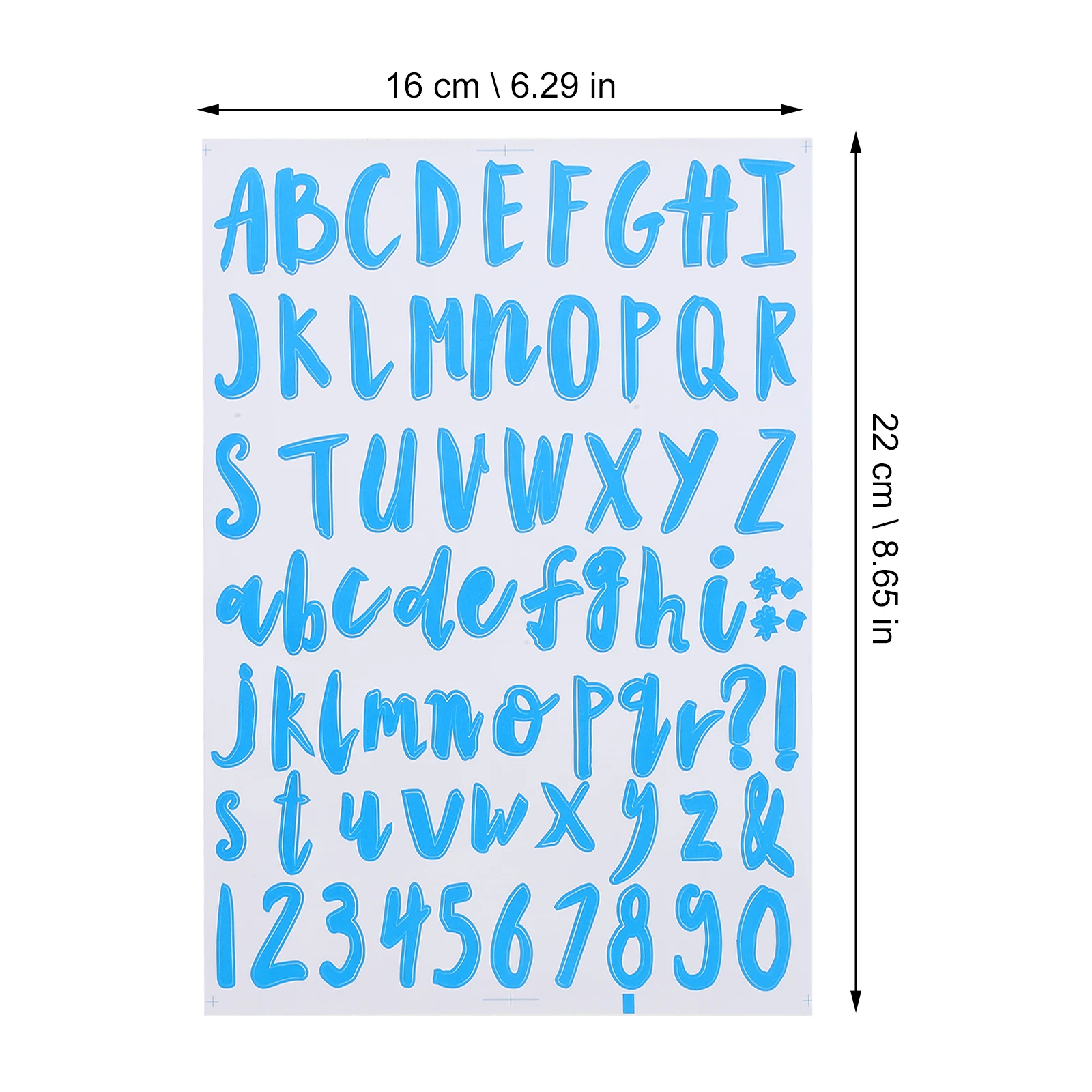 

12 Sheets Alphanumeric Label Letters Numbers Stickers and Scrapbook Pvc for Bottle Alphabet Small